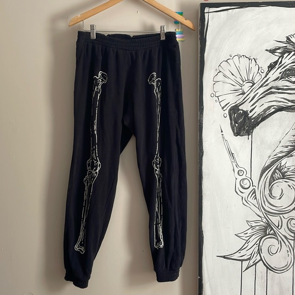 Chaser Pants - Chaser skeletal sweatpants